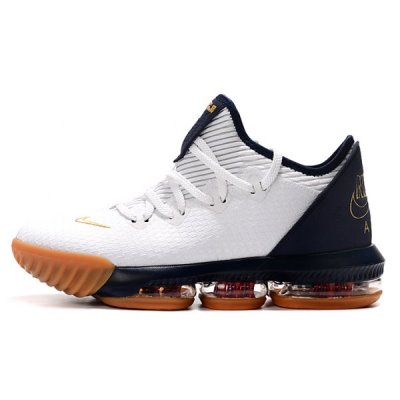 Nike Erkek Lebron 16 Low Beyaz / Metal Altın Basketbol Ayakkabısı Türkiye - Y01EJNZS